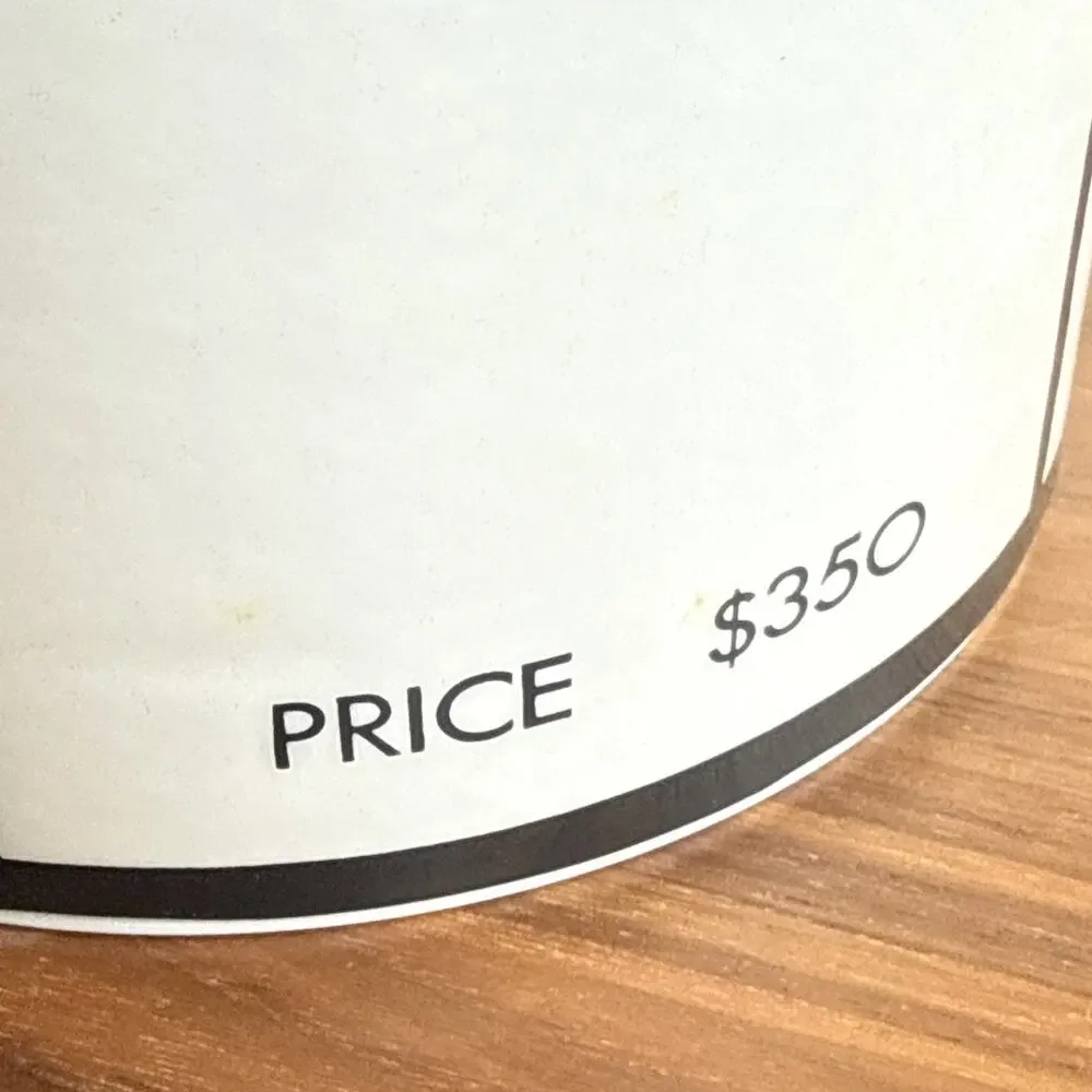Vintage Monopoly Retro Ice Bucket With Lid -Park Place, Luxury Tax, Collectible